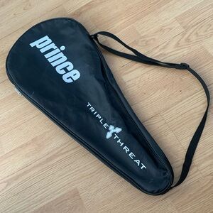 Prince Triple Threat Tennis Racquet Case Cover Bag Black  28” adjustable strap
